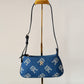 Denim shoulder bag