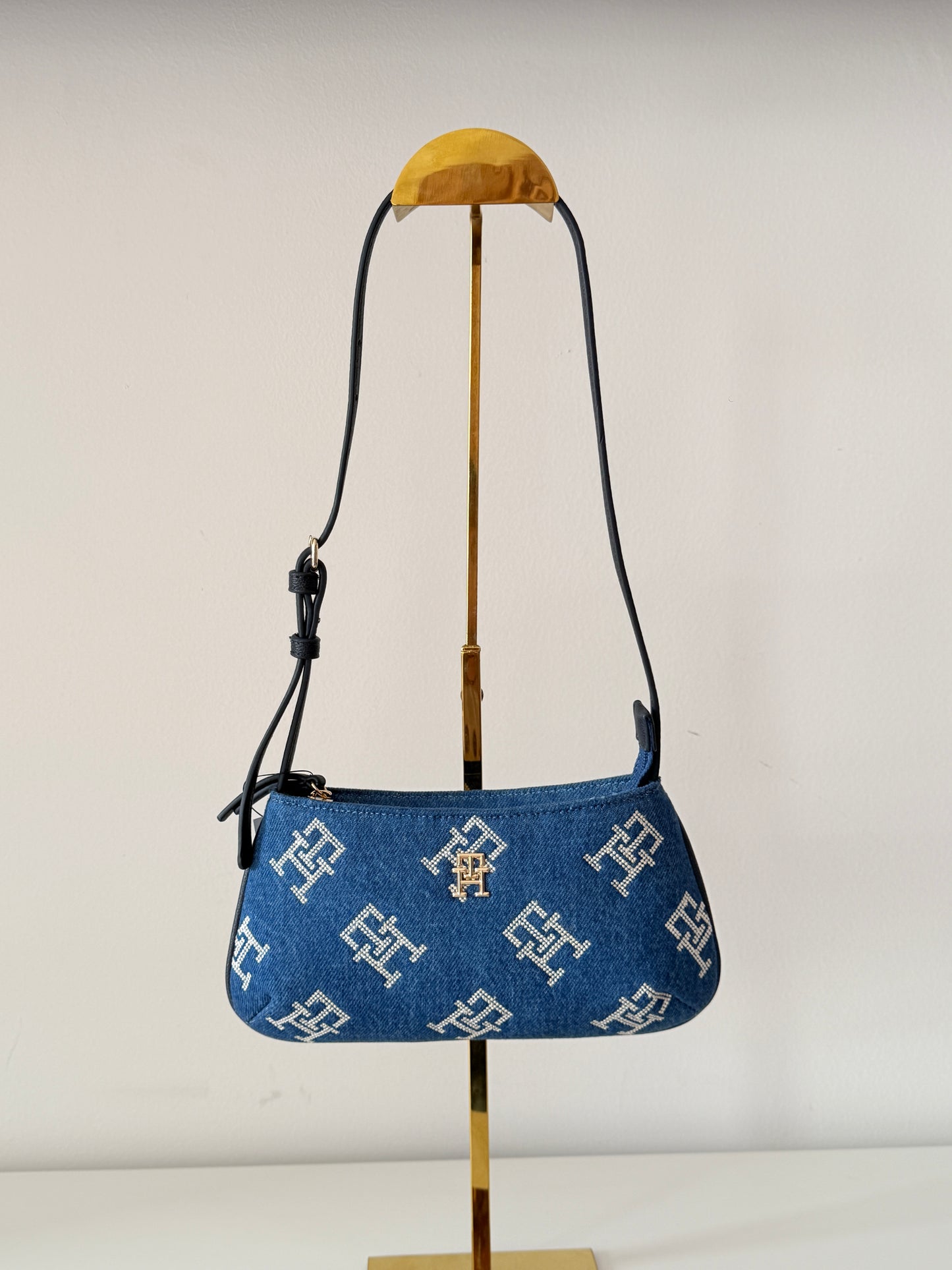 Denim shoulder bag