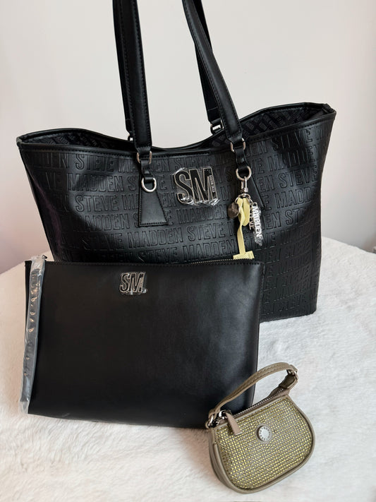 tote + charm bag + pouch