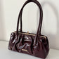 shoulder bag charol burgundy