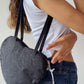 shoulder heart black heart bag