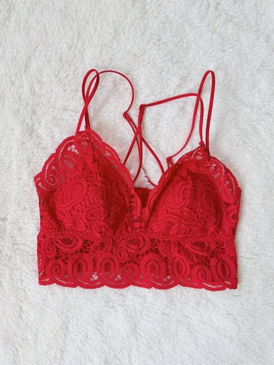bralette encaje Pink