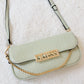 flap mint crossbody bag
