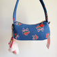 Denim Charm Shoulder Bag