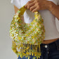 beaded flower bag