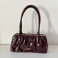 shoulder bag charol burgundy