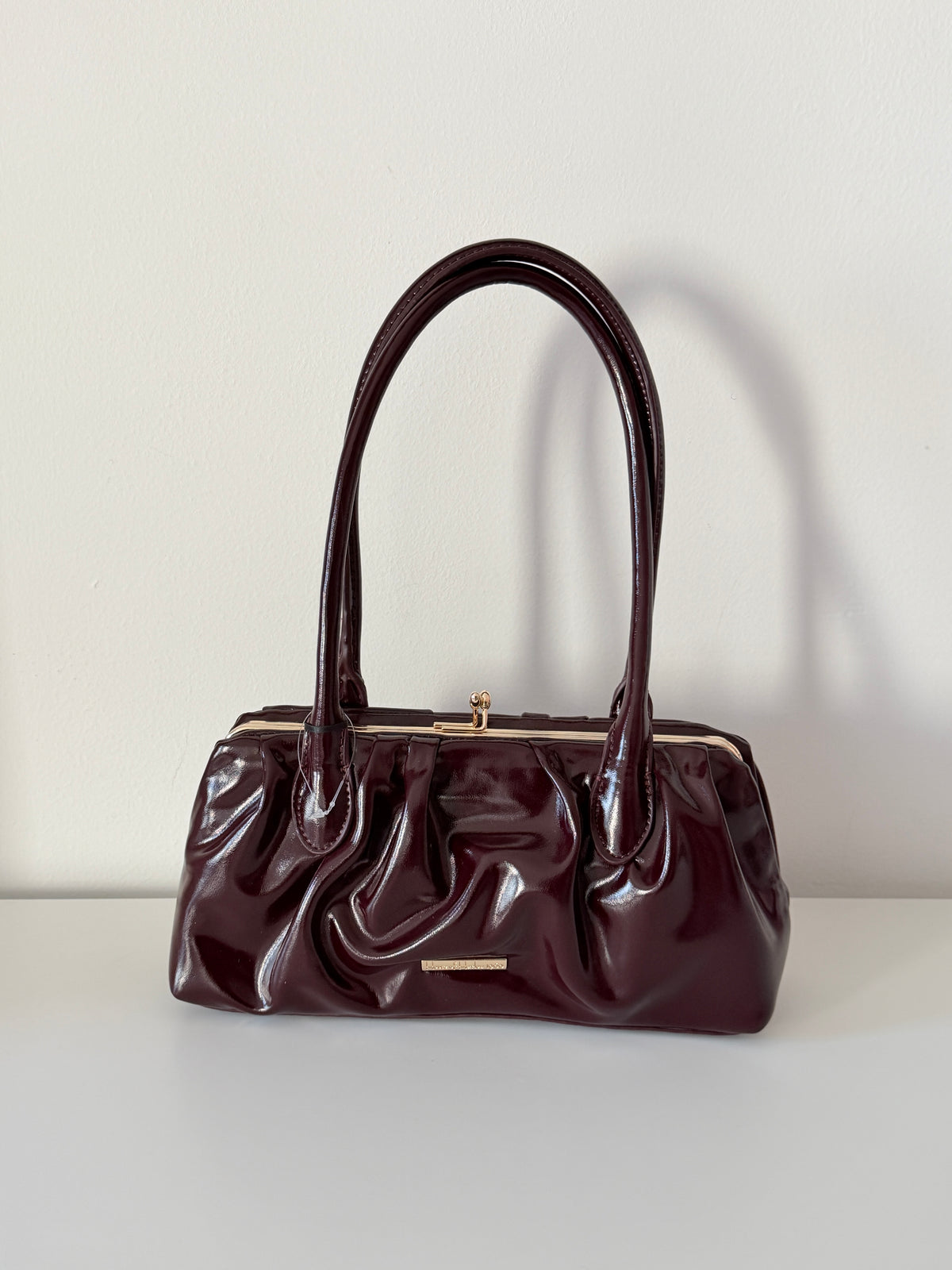 shoulder bag charol burgundy