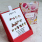 set aretes frutas