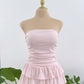 vestido strapple light pink