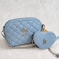 Crossbody + pouch corazones