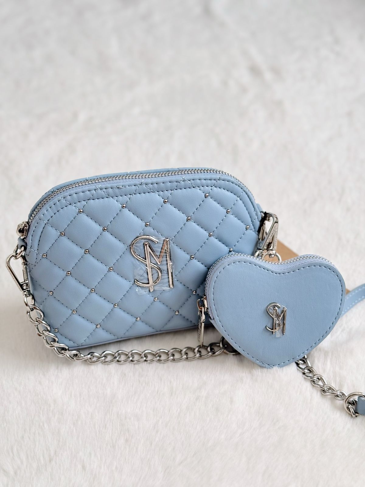 Crossbody + pouch corazones
