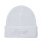 PINK RIB KNIT BEANIE
