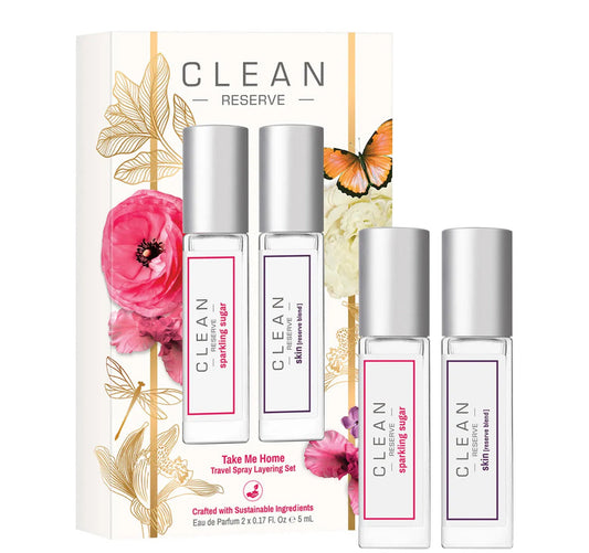 CLEAN RESERVE Take Me Home Travel Spray Fragrance Duo Set