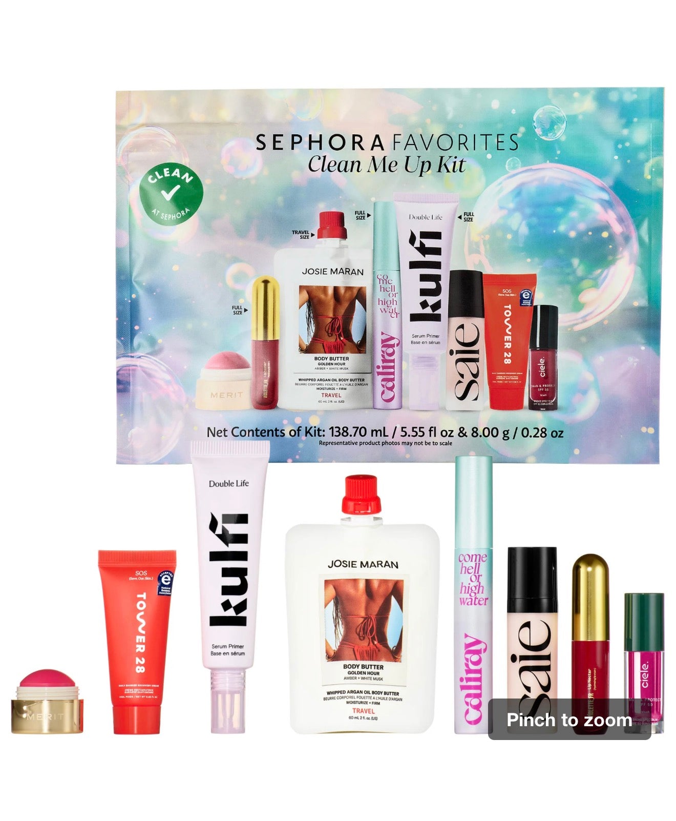 Sephora Favorites  Clean Me Up Kit Makeup Value Set