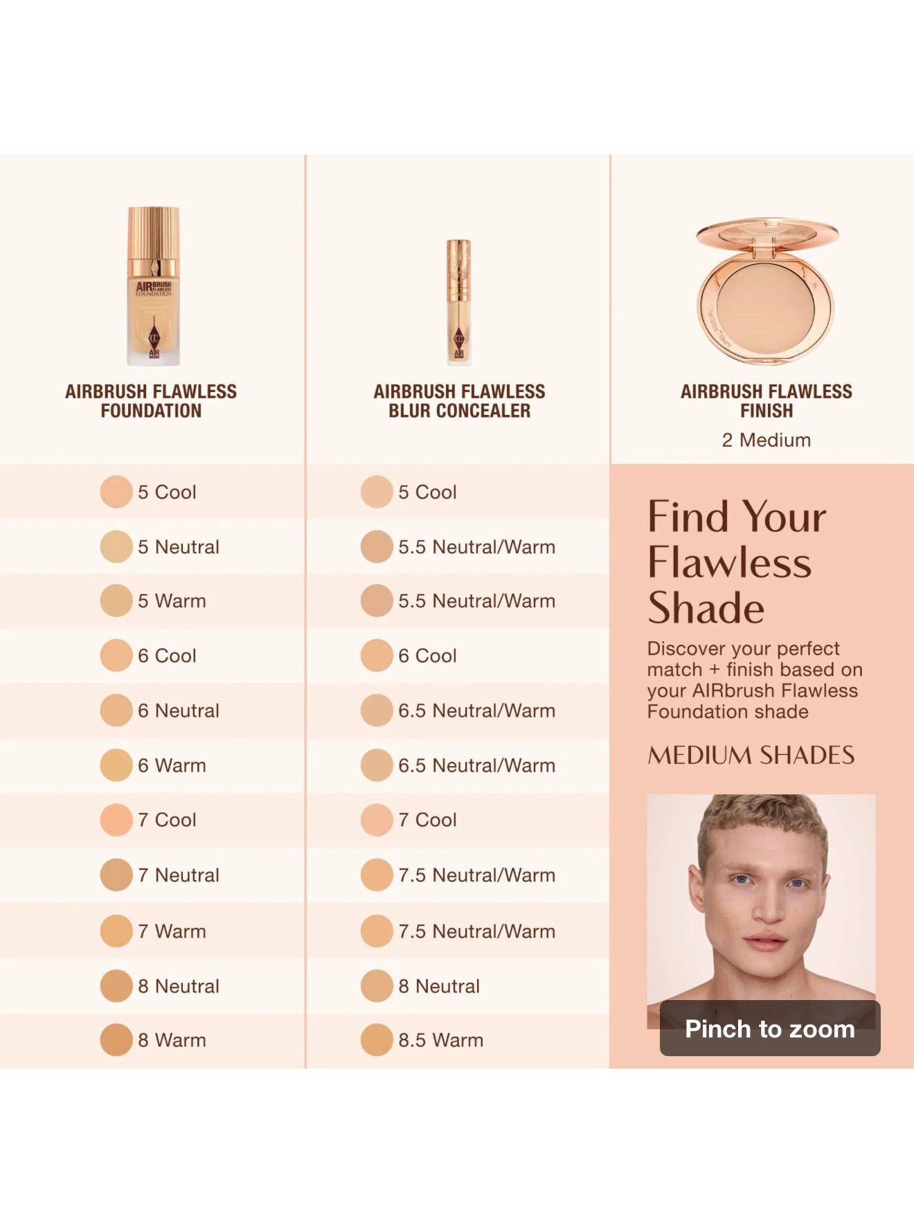 Charlotte Tilbury  Airbrush Flawless Crease-Proof Long-Wear Blur Concealer with Hyaluronic Acid