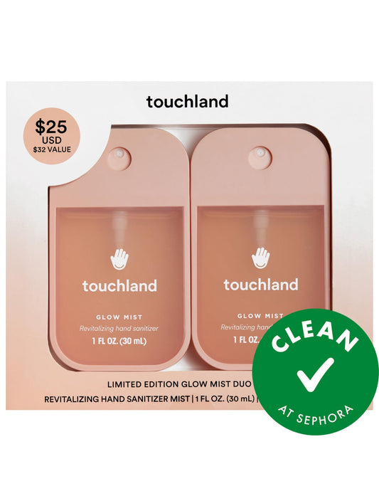 TOUCHLAND Limited Edition Glow Mist Revitalizing Hand Sanitizer Duo Value Set