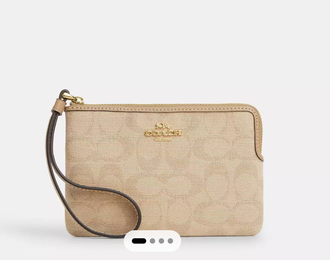 Corner Zip Wristlet