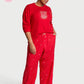 VICTORIA'S SECRET Flannel Long-Sleeve Tee-Jama Set