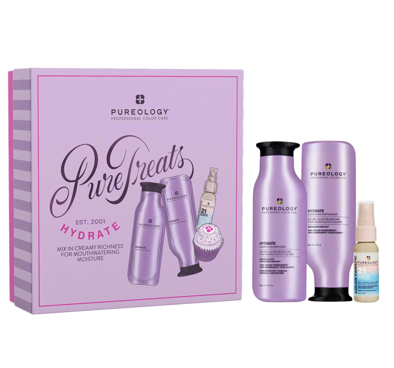 Hydrate Shampoo, Conditioner & Color Fanatic Hair Gift Set