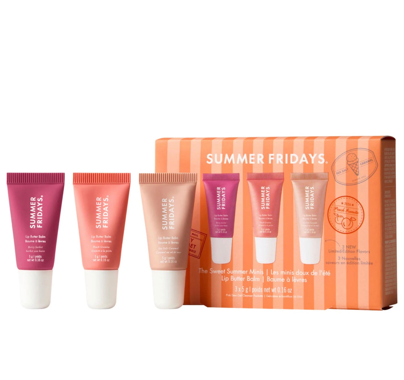 Summer Fridays  The Sweet Summer Minis Lip Butter Balm Trio Set