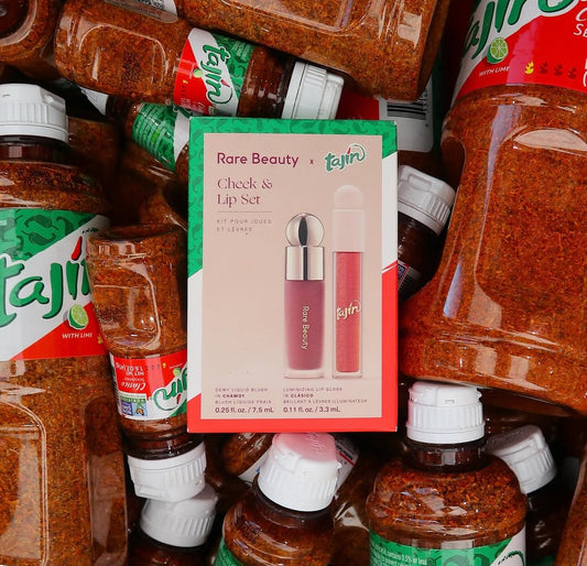 Rare Beauty x Tajín Liquid Blush + Lip Gloss