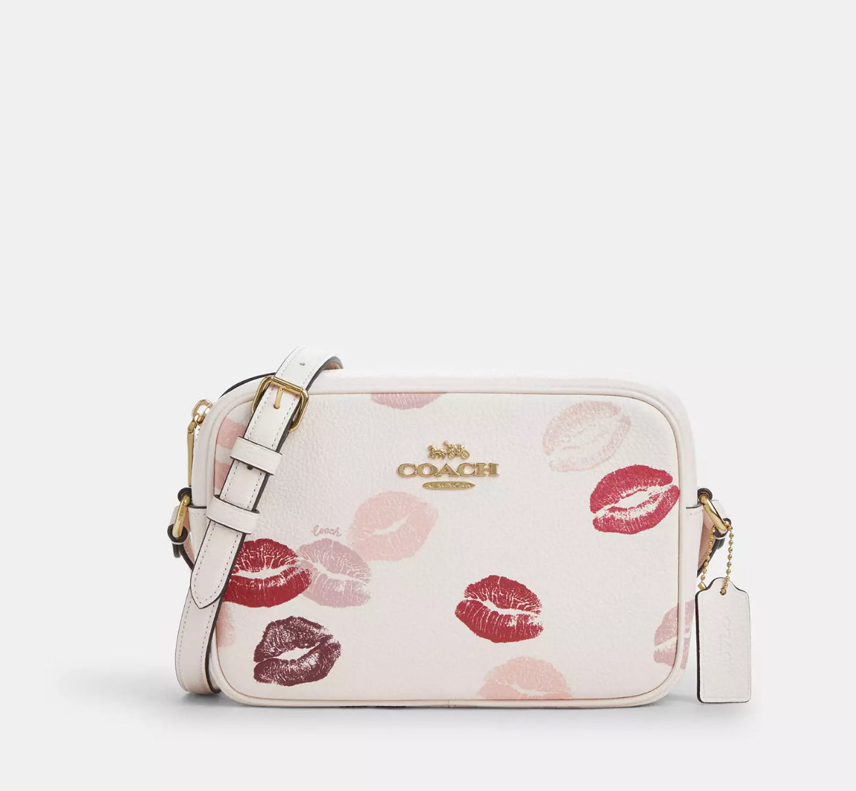 Jamie Camera Bag With Lips Print