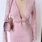Vestido de encaje rosa