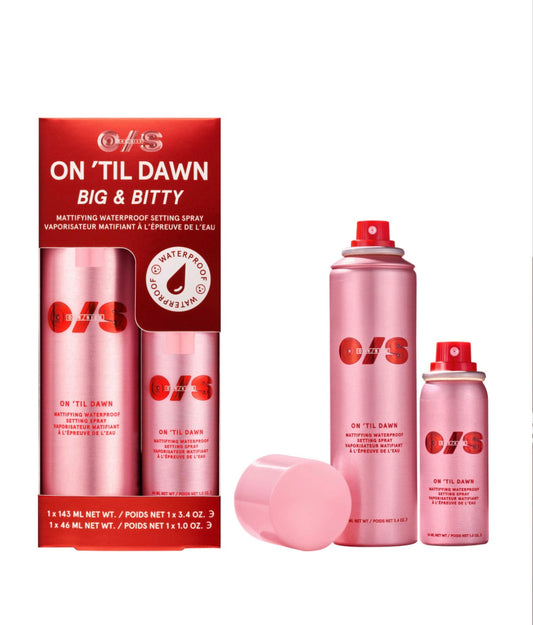 ONE/SIZE by Patrick Starrr  On 'Til Dawn Mattifying Waterproof Setting Spray Big & Bitty Duo