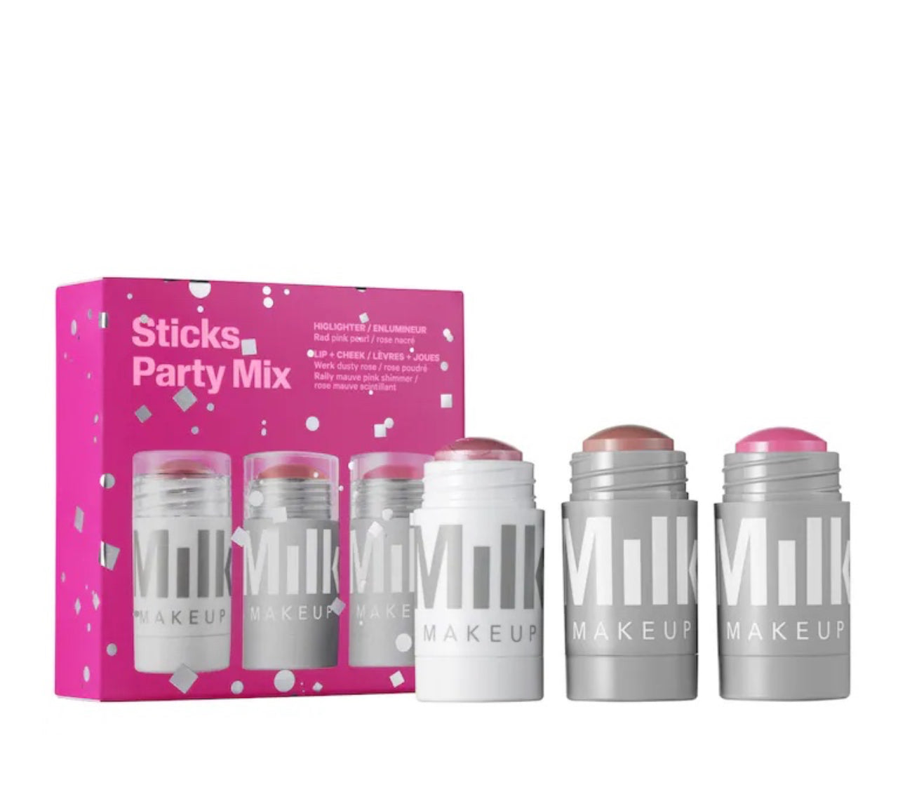 MILK MAKEUP Sticks Party Mix Cream Blush + Highlighter Set