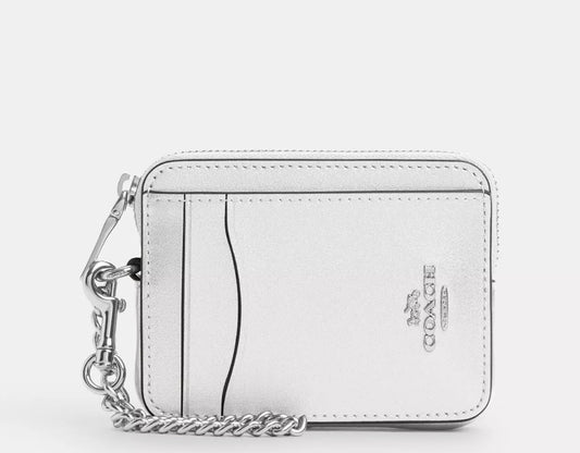 Zip Card Case In Signature