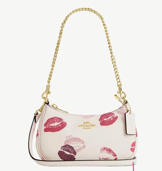 Teri Mini Crossbody Bag With Lips Print