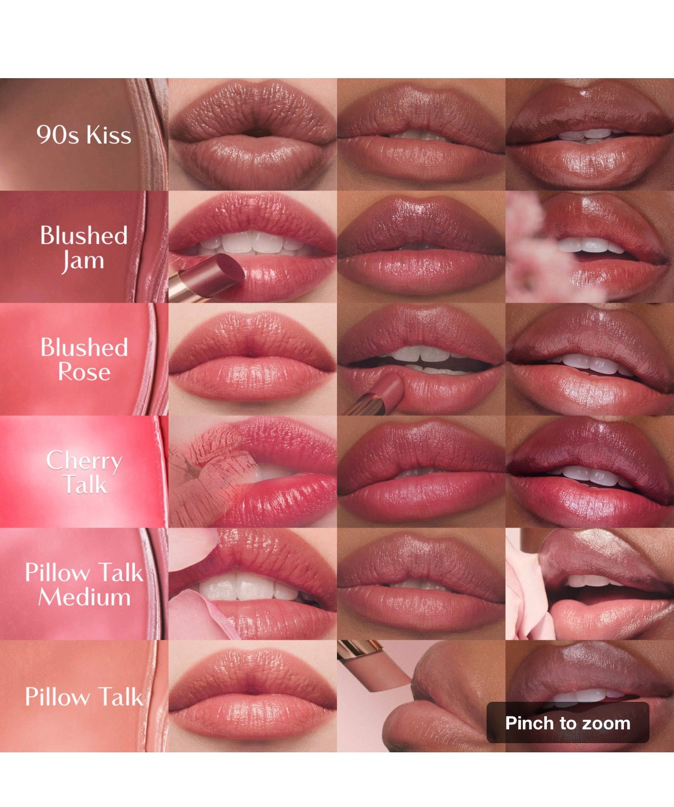 Charlotte Tilbury  Pillow Talk Long Lasting Blush Balm Sheer Lip Tint