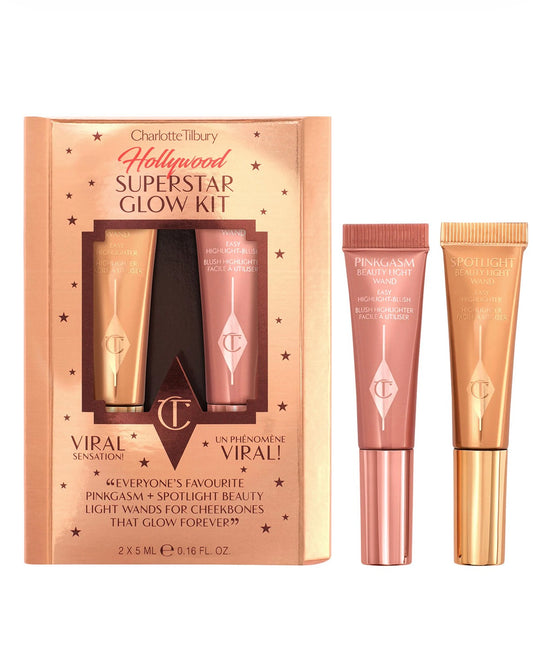 Mini Hollywood Superstar Beauty Highlighter Wand Duo Gift Set