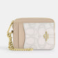 Zip Card Case In Sketch Signature Canvas