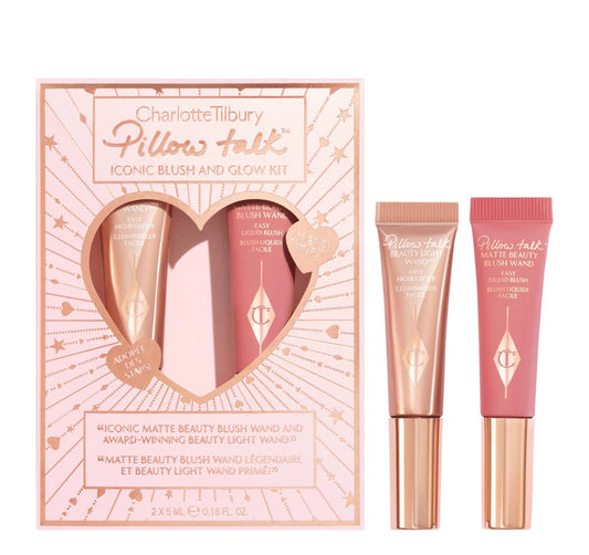 Charlotte Tilbury Mini Pillow Talk Iconic Blush and Glow Kit Set