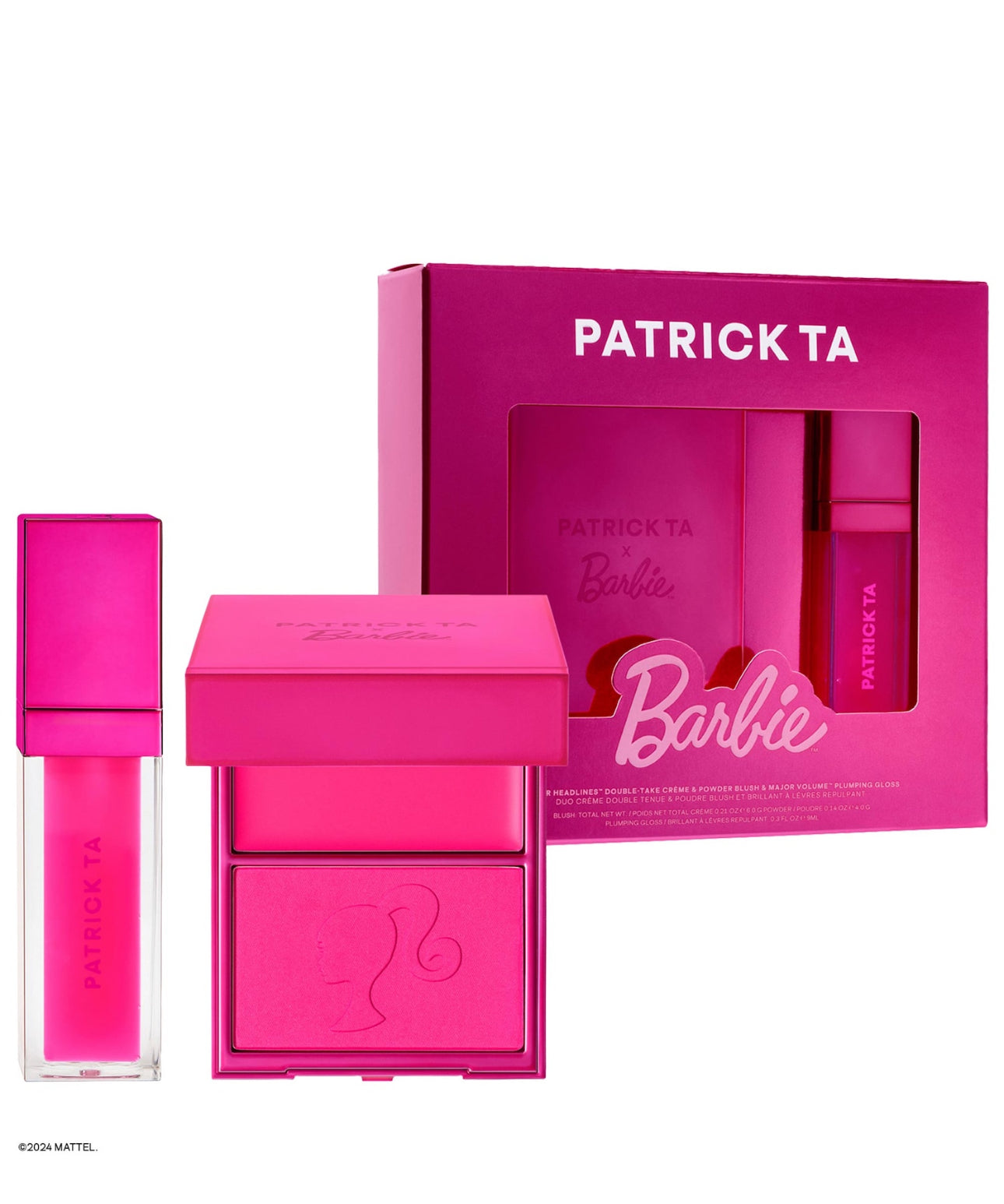 Patrick Ta x Barbie™ Blush Duo and Lip Plumper Set