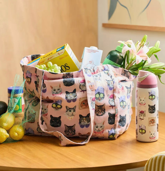 Mia Patterned Market Tote Bag