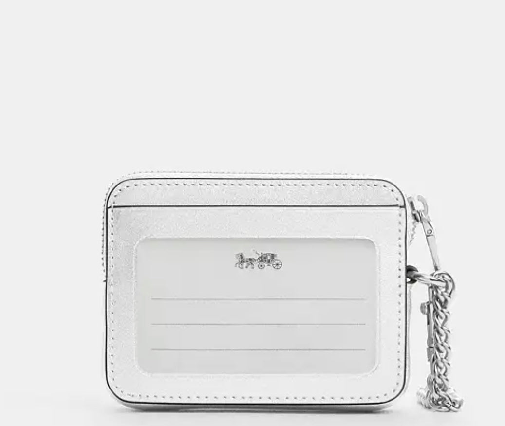 Zip Card Case In Signature