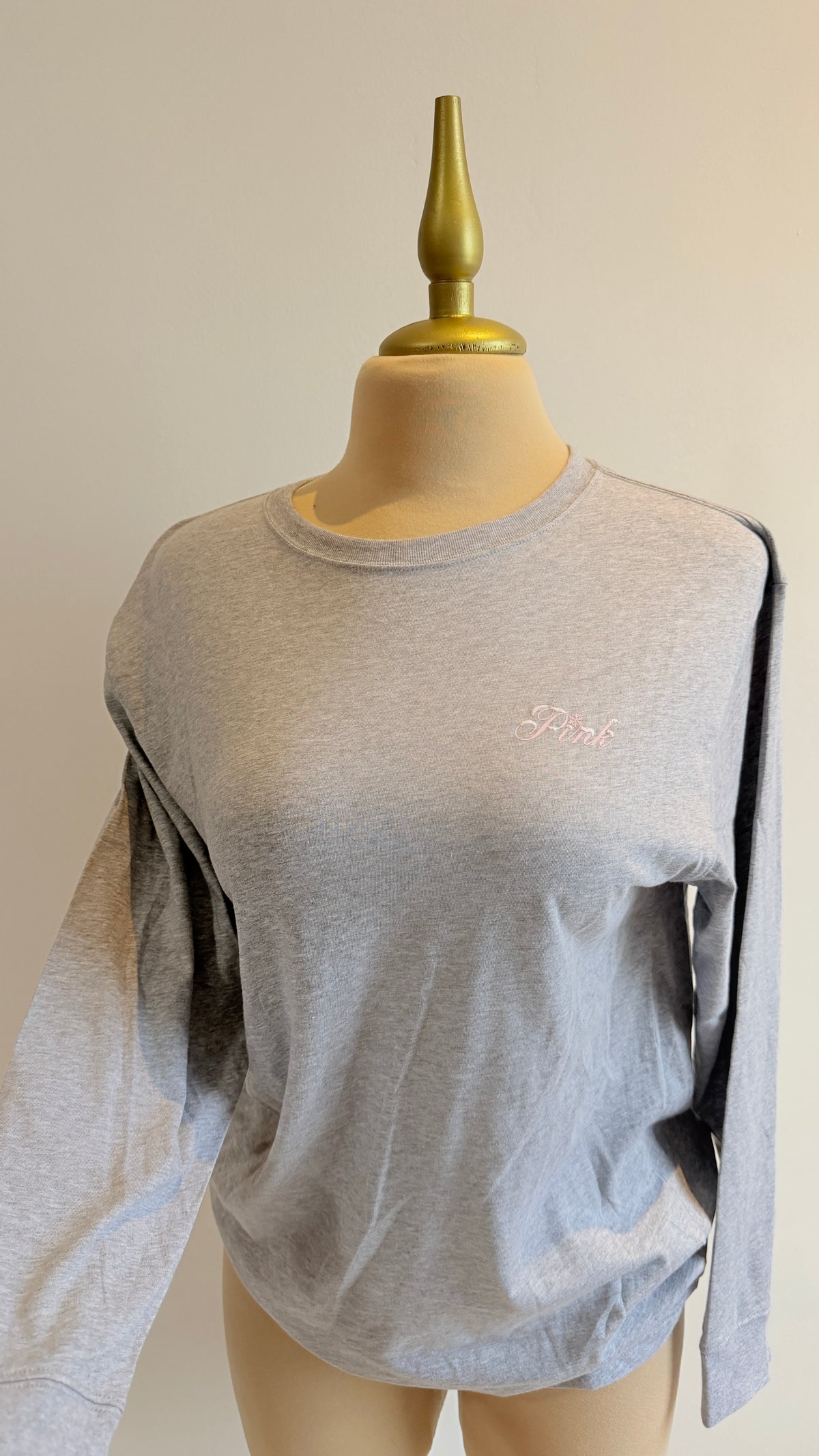 CAMPUS COTTON BLING LONG-SLEEVE TEE