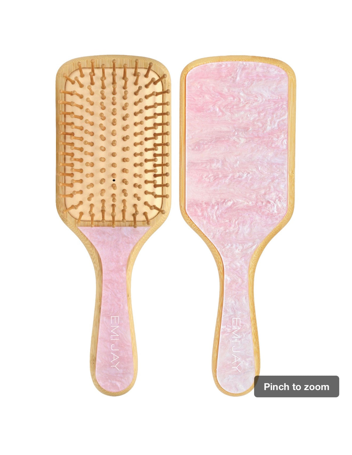 Emi Jay  Bamboo Paddle Hair Brush in Pink Sugar