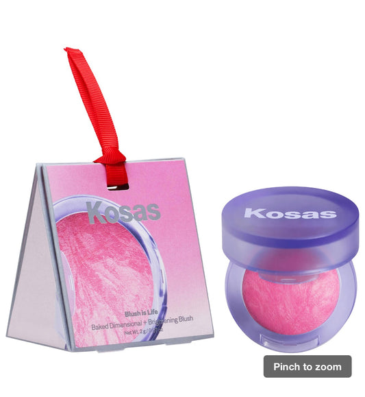 Kosas  Mini Blush is Life Baked Talc-Free Dimensional + Brightening Blush butterflies