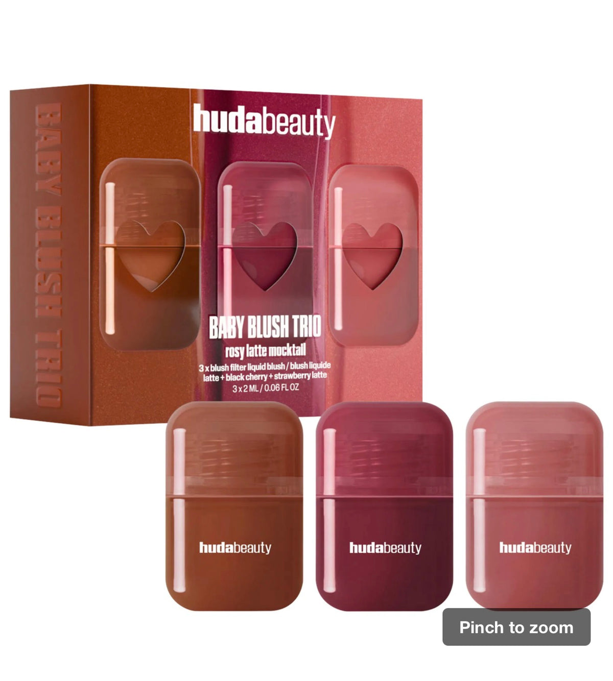 HUDA BEAUTY  Mini Blush Mocktail Trio Gift Set