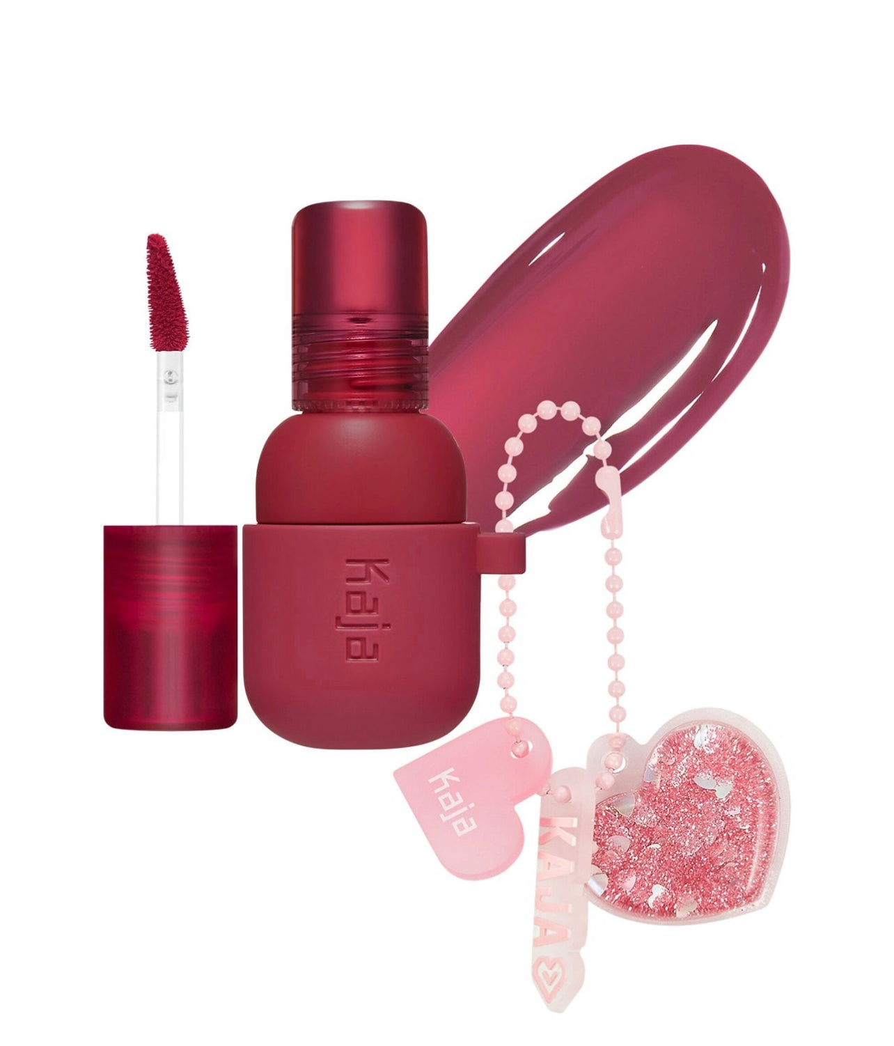 Kaja - Jelly Charm Glazed Lip Stain & Blush With Keychain