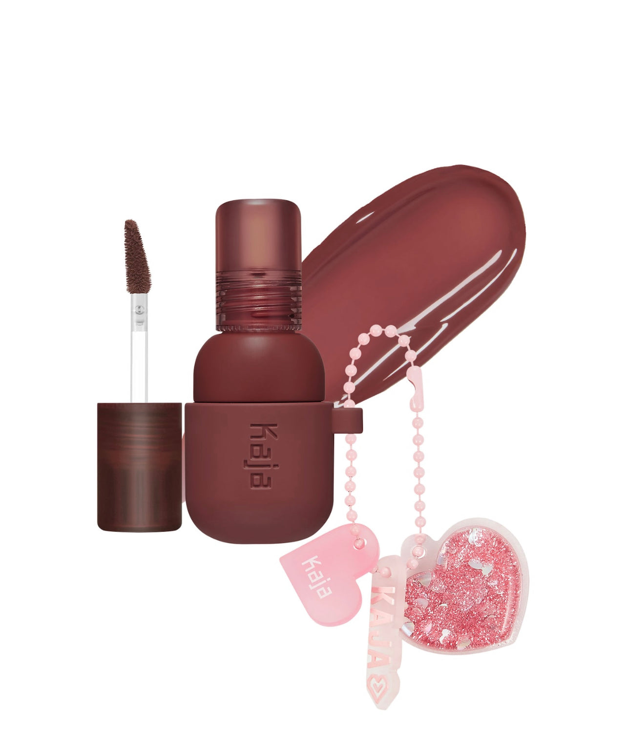 Kaja - Jelly Charm Glazed Lip Stain & Blush With Keychain