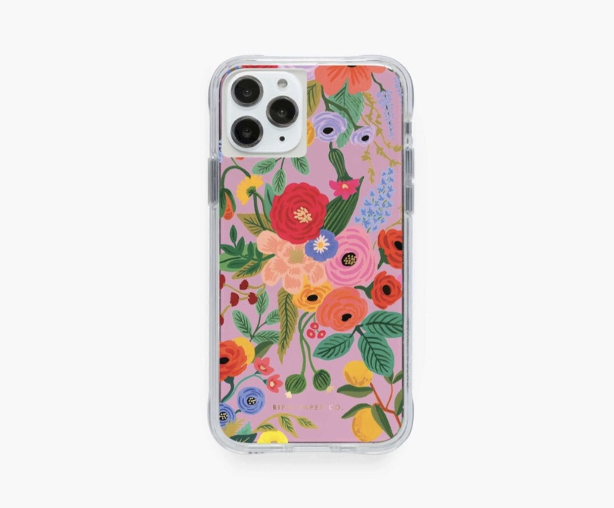 Clear Garden Party Blush iPhone Case